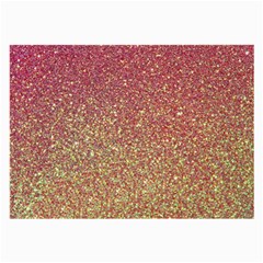 Rose Gold Sparkly Glitter Texture Pattern Large Glasses Cloth (2-side) by paulaoliveiradesign