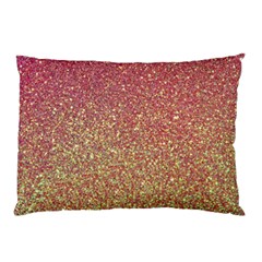 Rose Gold Sparkly Glitter Texture Pattern Pillow Case (two Sides) by paulaoliveiradesign