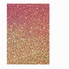 Rose Gold Sparkly Glitter Texture Pattern Large Garden Flag (two Sides) by paulaoliveiradesign