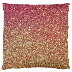 Rose Gold Sparkly Glitter Texture Pattern Standard Flano Cushion Case (one Side) by paulaoliveiradesign