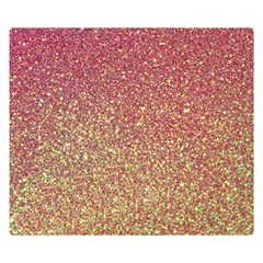 Rose Gold Sparkly Glitter Texture Pattern Double Sided Flano Blanket (small)  by paulaoliveiradesign