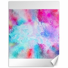 Pink And Purple Galaxy Watercolor Background  Canvas 12  X 16   by paulaoliveiradesign