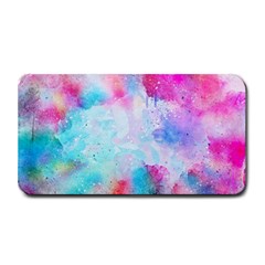 Pink And Purple Galaxy Watercolor Background  Medium Bar Mats by paulaoliveiradesign