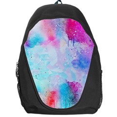 Pink And Purple Galaxy Watercolor Background  Backpack Bag by paulaoliveiradesign