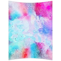 Pink And Purple Galaxy Watercolor Background  Back Support Cushion