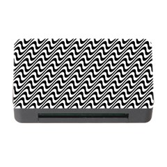 Black And White Waves Illusion Pattern Memory Card Reader With Cf by paulaoliveiradesign