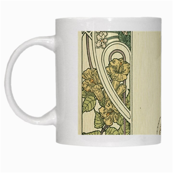 Art nouveau White Mugs