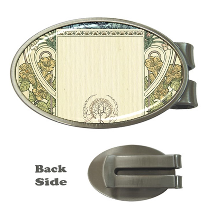 Art nouveau Money Clips (Oval) 