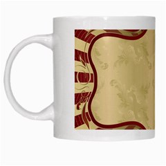 Art Deco Red White Mugs by NouveauDesign