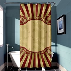 Art Deco Red Shower Curtain 36  X 72  (stall)  by NouveauDesign