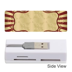 Art Deco Red Memory Card Reader (stick)  by NouveauDesign