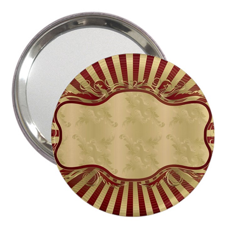 Art Deco red 3  Handbag Mirrors