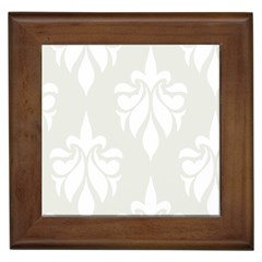 Fleur De Lis Framed Tiles by NouveauDesign