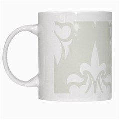 Fleur De Lis White Mugs by NouveauDesign