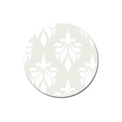 Fleur De Lis Magnet 3  (round) by NouveauDesign