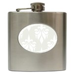 fleur de lis Hip Flask (6 oz) Front