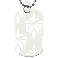 Fleur De Lis Dog Tag (two Sides) by NouveauDesign