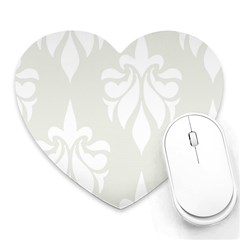 Fleur De Lis Heart Mousepads by NouveauDesign