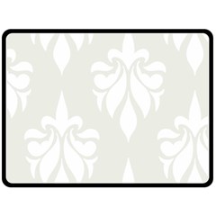 Fleur De Lis Fleece Blanket (large)  by NouveauDesign