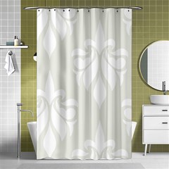 Fleur De Lis Shower Curtain 48  X 72  (small)  by NouveauDesign