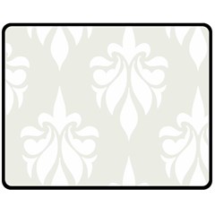 Fleur De Lis Double Sided Fleece Blanket (medium)  by NouveauDesign