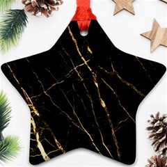 Black Marble Ornament (star) by NouveauDesign