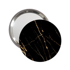 Black Marble 2 25  Handbag Mirrors