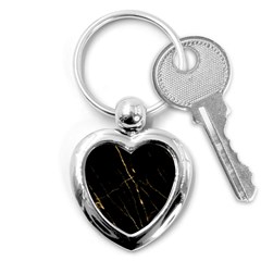 Black Marble Key Chains (heart)  by NouveauDesign