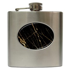 Black Marble Hip Flask (6 Oz) by NouveauDesign