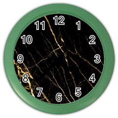 Black Marble Color Wall Clocks by NouveauDesign