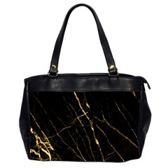 Black Marble Office Handbags (2 Sides)  by NouveauDesign