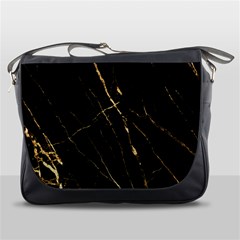 Black Marble Messenger Bags by NouveauDesign