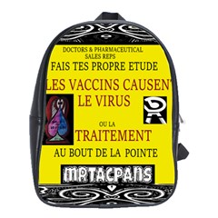 Ronald Story Vaccine  School Bag (large) by MRTACPANS