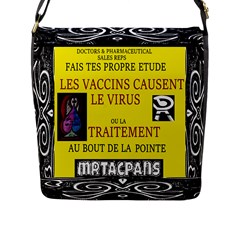 Ronald Story Vaccine  Flap Messenger Bag (l)  by MRTACPANS