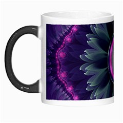 Beautiful Hot Pink And Gray Fractal Anemone Kisses Morph Mugs by jayaprime