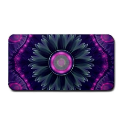 Beautiful Hot Pink And Gray Fractal Anemone Kisses Medium Bar Mats by jayaprime