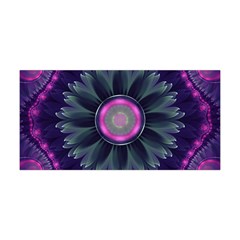 Beautiful Hot Pink And Gray Fractal Anemone Kisses Yoga Headband by jayaprime