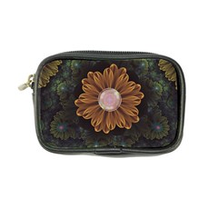 Abloom In Autumn Leaves With Faded Fractal Flowers Coin Purse by jayaprime