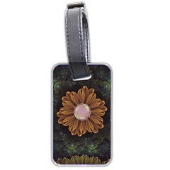 Abloom In Autumn Leaves With Faded Fractal Flowers Luggage Tags (two Sides) by jayaprime