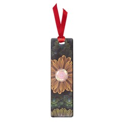 Abloom In Autumn Leaves With Faded Fractal Flowers Small Book Marks by jayaprime