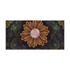 Abloom In Autumn Leaves With Faded Fractal Flowers Yoga Headband by jayaprime