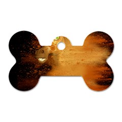 The Funny, Speed Giraffe Dog Tag Bone (one Side) by FantasyWorld7