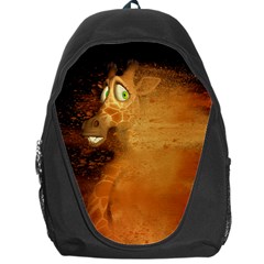 The Funny, Speed Giraffe Backpack Bag by FantasyWorld7