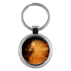 The Funny, Speed Giraffe Key Chains (round)  by FantasyWorld7