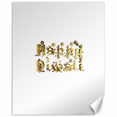 Happy Diwali Gold Golden Stars Star Festival Of Lights Deepavali Typography Canvas 16  X 20   by yoursparklingshop