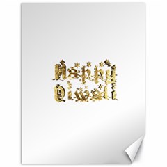 Happy Diwali Gold Golden Stars Star Festival Of Lights Deepavali Typography Canvas 18  X 24   by yoursparklingshop