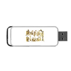 Happy Diwali Gold Golden Stars Star Festival Of Lights Deepavali Typography Portable Usb Flash (one Side) by yoursparklingshop