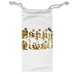 Happy Diwali Gold Golden Stars Star Festival Of Lights Deepavali Typography Jewelry Bag by yoursparklingshop