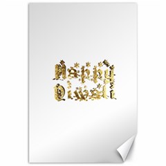 Happy Diwali Gold Golden Stars Star Festival Of Lights Deepavali Typography Canvas 20  X 30   by yoursparklingshop