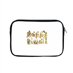 Happy Diwali Gold Golden Stars Star Festival Of Lights Deepavali Typography Apple Macbook Pro 15  Zipper Case by yoursparklingshop